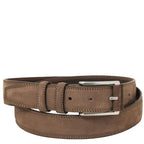Elegant nubuck leather belt 35mm