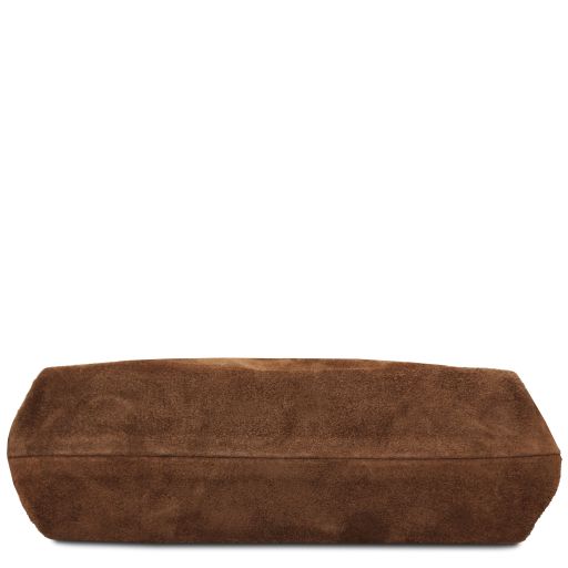 Nomade - Suede leather fringe clutch