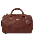Lisbona - Travel leather duffle bag - Small size