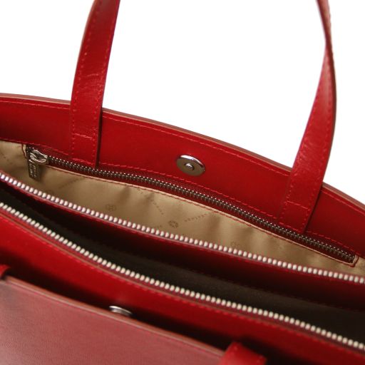 Palermo - Saffiano Leather briefcase 3 compartments for women