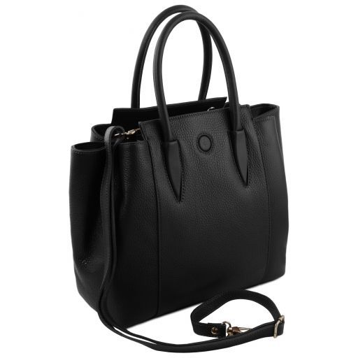 Tulipan - Leather handbag Secondary image