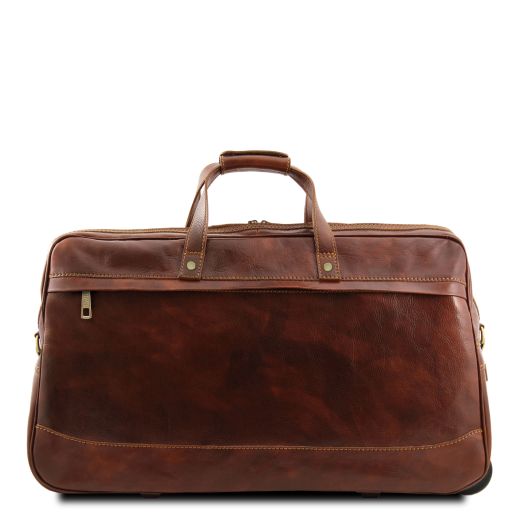 Bora Bora - Sac à roulettes en cuir - Petit modèle
