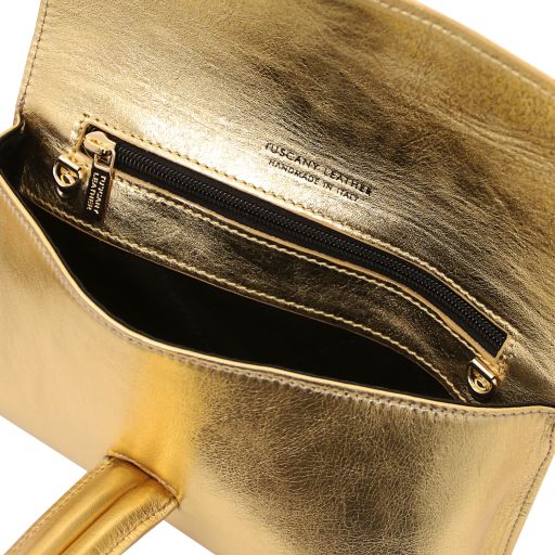 TL Bag - Metallic leather clutch
