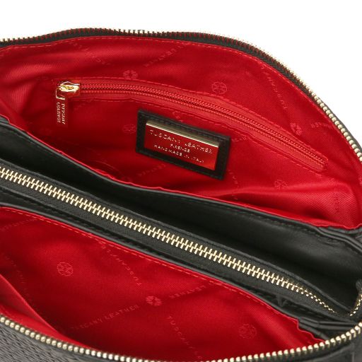 DEDALO — Woven Leather Crossbody Bag