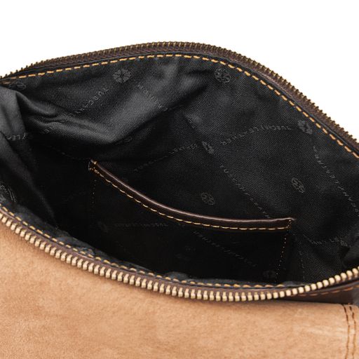 Jimmy - Leather crossbody bag for men with front pocket