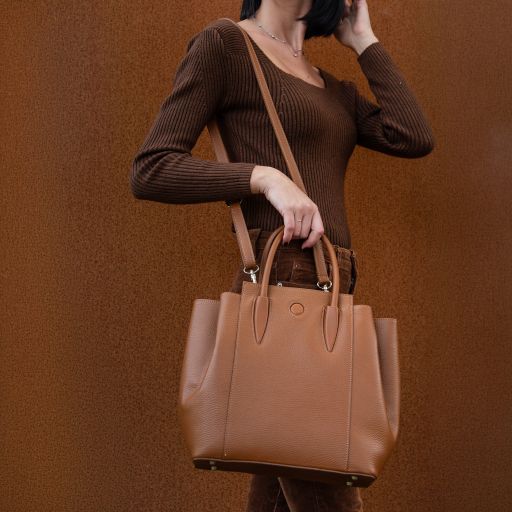 Tulipan - Sac à main en cuir