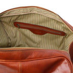 TL Voyager - Leather travel bag with front pocket