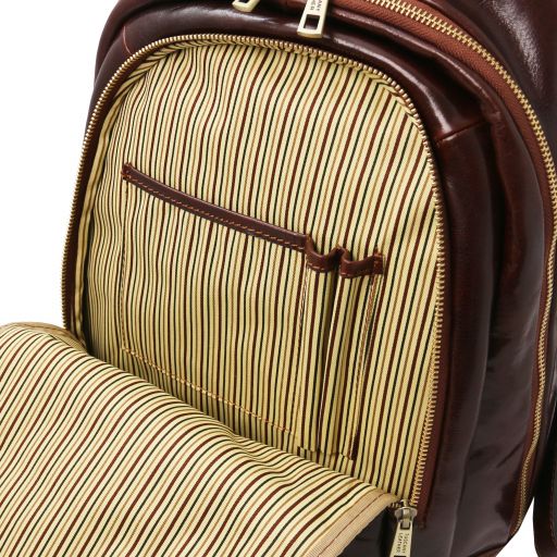 Perth - 2 Compartments leather backpack