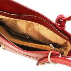 Patty - Sac en cuir Saffiano convertible en sac à dos