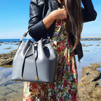 Vittoria - Sac seau pour femme en cuir