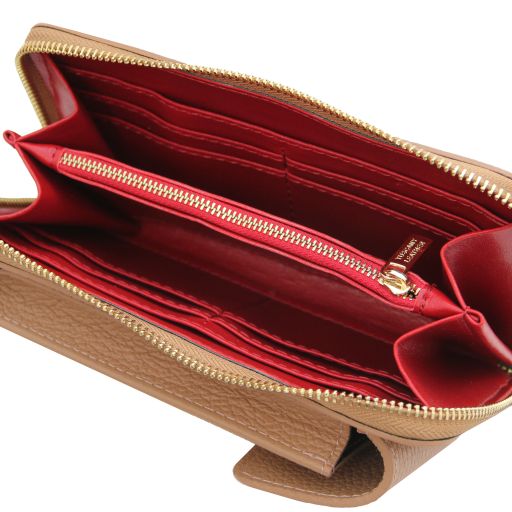 TL Bag - Portefeuille/supporte pour téléphone en cuir avec bandoulière