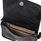 Carmen - Leather shoulder bag with flap