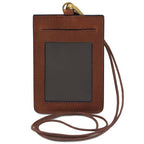 Porte-badge en cuir