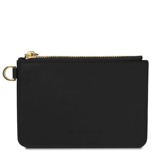 Porte cartes en cuir avec poignée
