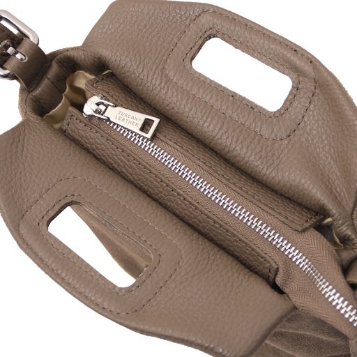 Nomade - Suede leather fringe clutch