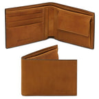 Exclusive 2 fold leather wallet for men with coin pocket