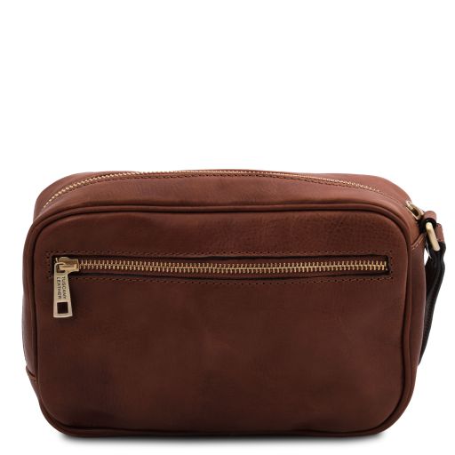 Ivan - Leather handy wrist bag for men