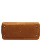Lisbona - Travel leather duffle bag - Large size