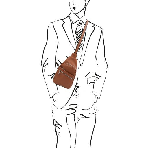 Albert - Sac bandoulière en cuir souple
