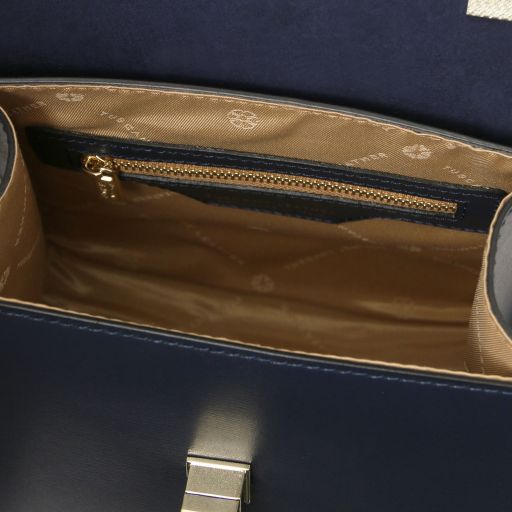 Julia - Italian Leather Handbag – Compact Structure with Architectural Precision