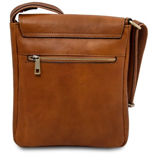 Jimmy - Sac pour homme en cuir avec poche frontale