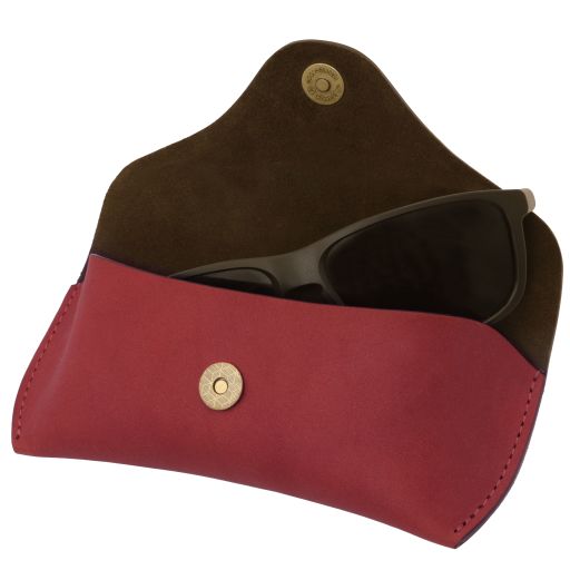 Étui à lunettes en cuir