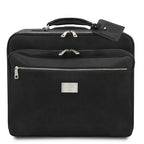 Varsavia - Pilot case en cuir avec deux roulettes