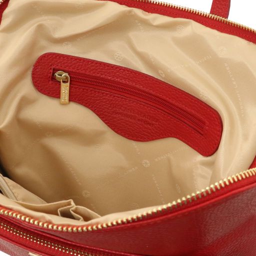 TL Bag - Sac à dos pour femme en cuir souple