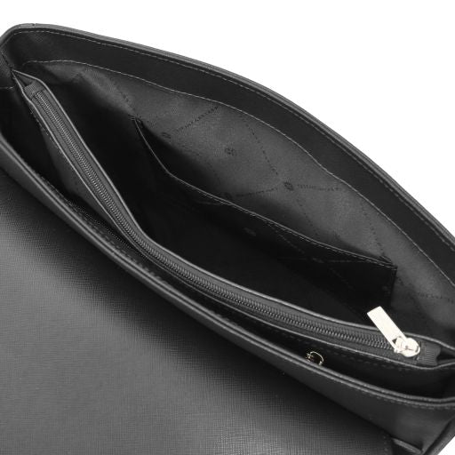 Messenger - Sac messenger en cuir Saffiano