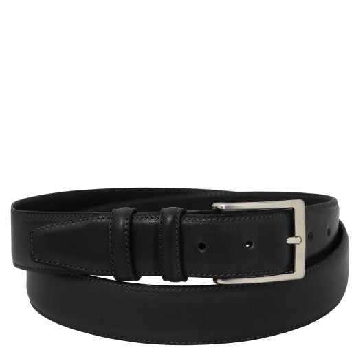 Classic full-grain leather belt 35mm