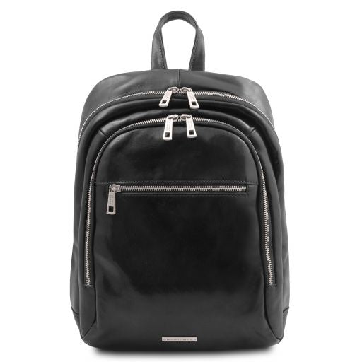 Perth - 2 Compartments leather backpack Main image