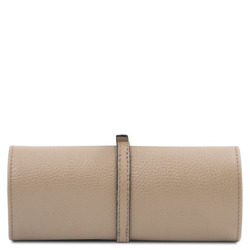 Trousse à bijoux en cuir souple