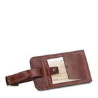 Etiquette de bagage en cuir