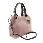 TL KeyLuck - Sac shopping en cuir imprimé tressé