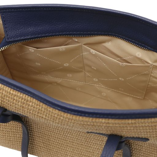 Frame - Sac à bandoulière en raphia