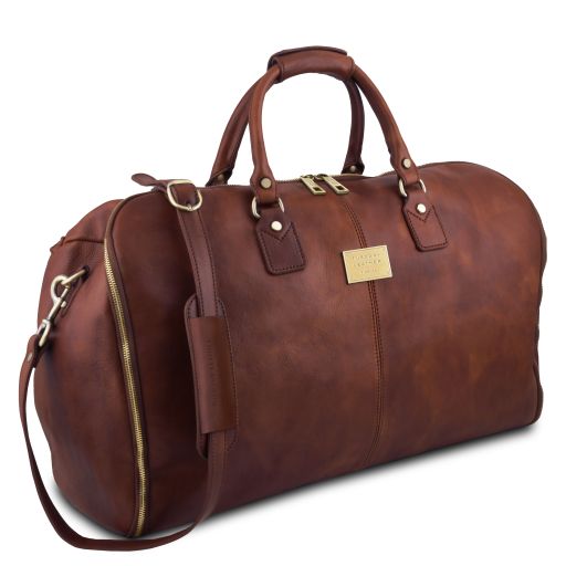 Antigua - Travel leather duffle/Garment bag