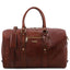 TL Voyager - Leather travel bag with front pocket