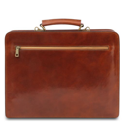 Venezia - Leather briefcase 2 compartments