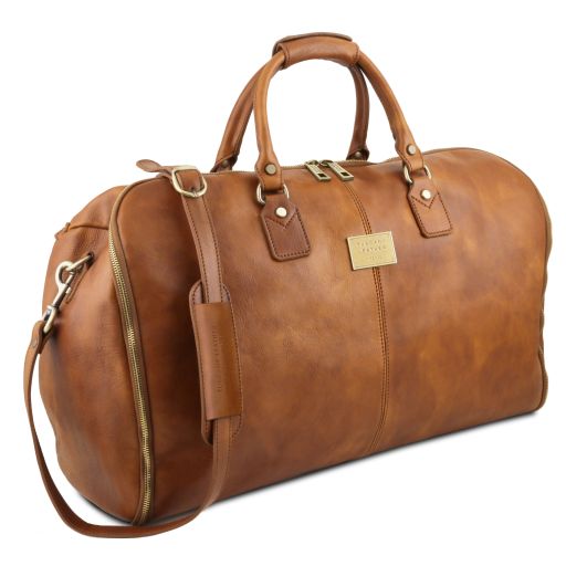 Antigua - Travel leather duffle/Garment bag