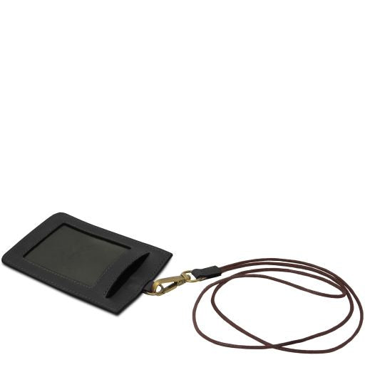 Porte-badge en cuir