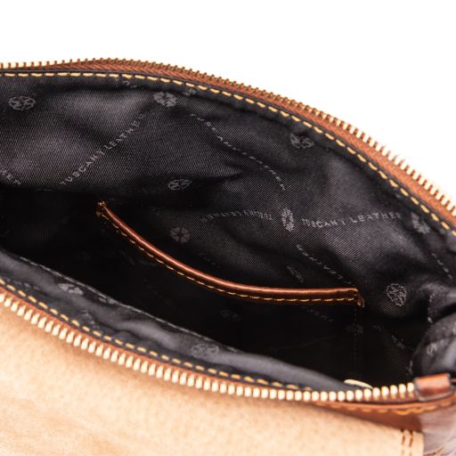 Jimmy - Leather crossbody bag for men with front pocket