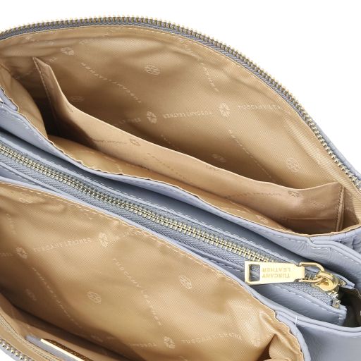 DEDALO — Woven Leather Crossbody Bag
