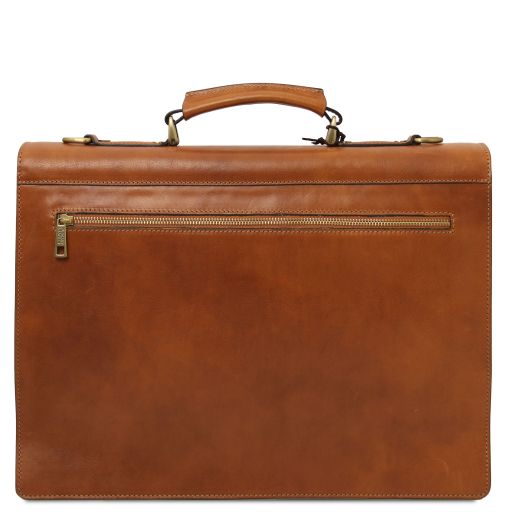 Cremona - Leather briefcase 3 compartments