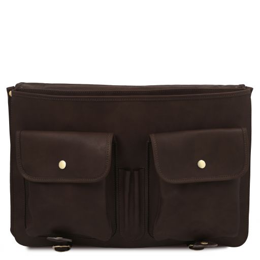 Ancona - Leather messenger bag