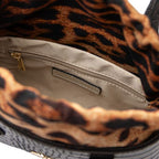 Croque - Croc print leather handbag