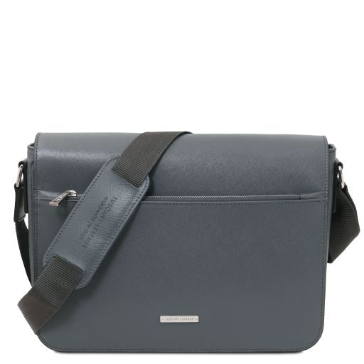 Messenger - Sac messenger en cuir Saffiano