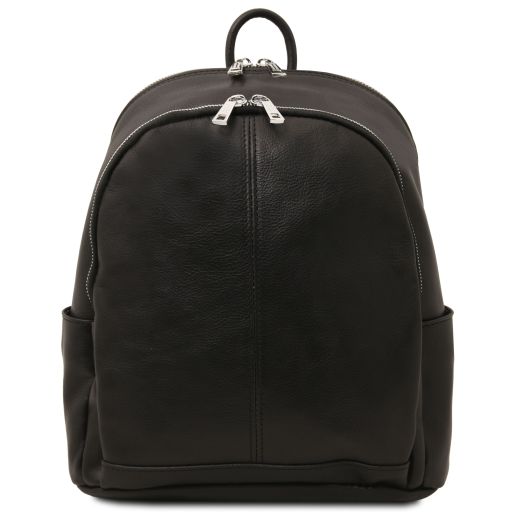 Canberra - 2 Compartments leather backpack Main image