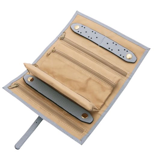 Soft leather jewellery case