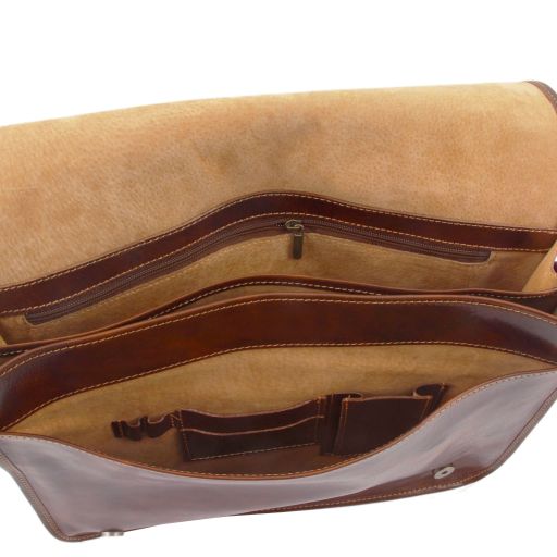 Messenger double - Besace en cuir