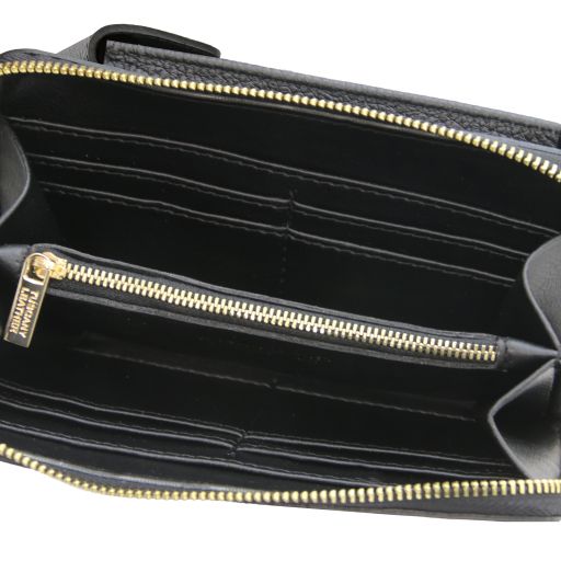 TL Bag - Portefeuille/supporte pour téléphone en cuir avec bandoulière